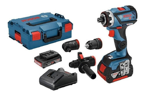 Atornillador Taladro 4 En 1 Bosch Gsr 18 V-60 Fc2 Flexiclick Azul