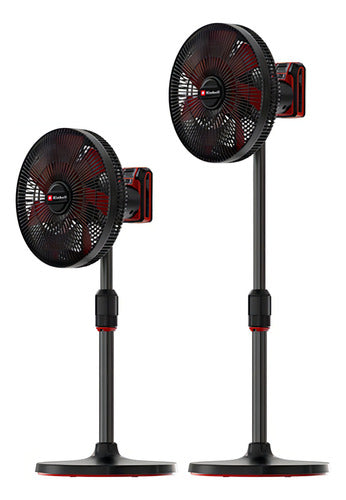 Ventilador Inalámbrico Einhell Ge-cf 18/320 P Li-solo Negro Rojo Plástico 7