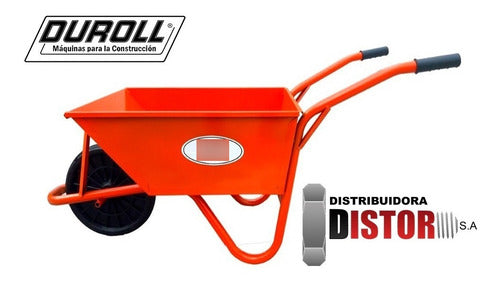 Carretilla 80 Litros Rueda Maciza Duroll Chapa 18
