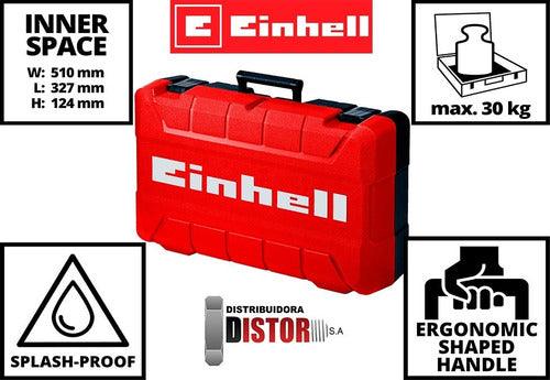 Maletin Grande Para Herramientas Einhell E-box M55/40 30kg Rojo