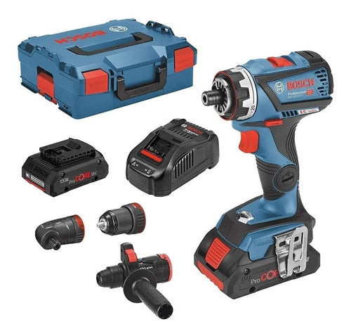 Atornillador Taladro 4 En 1 Bosch Gsr 18 V-60 Fc2 Flexiclick Azul