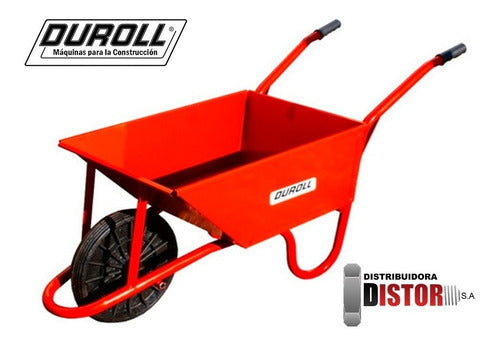 Carretilla 80 Litros Rueda Maciza Duroll  Chapa 18