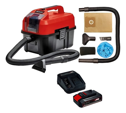 Aspiradora  Bateria  Einhell Te-vc 18/10 Li +bat 2.5 A +carg Rojo