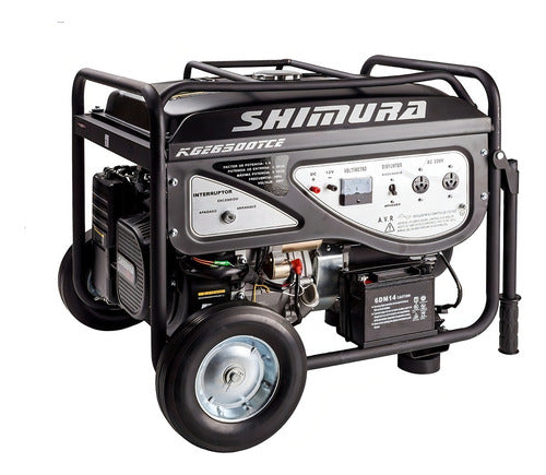 Generador Portátil Shimura Kge6500tce 5.5kw Monofásico Avr 8h Autonomía