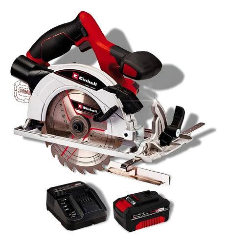 Sierra Circular Inalambrica Einhell Te-cs 18+bat 4ah+carg Rojo 50 Hz