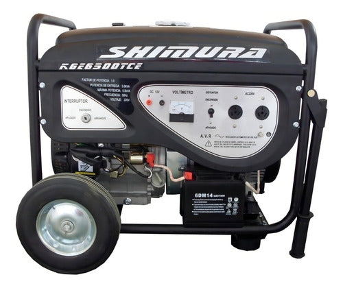 Generador Portátil Shimura Kge6500tce 5.5kw Monofásico Avr 8h Autonomía
