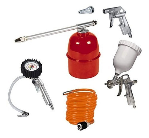 Compresor De Aire Energy Ac40k-220-50 ,40l,kit De Accesorios 50hz Monofásica